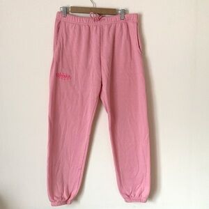 Starfit pink logo sweatpants large